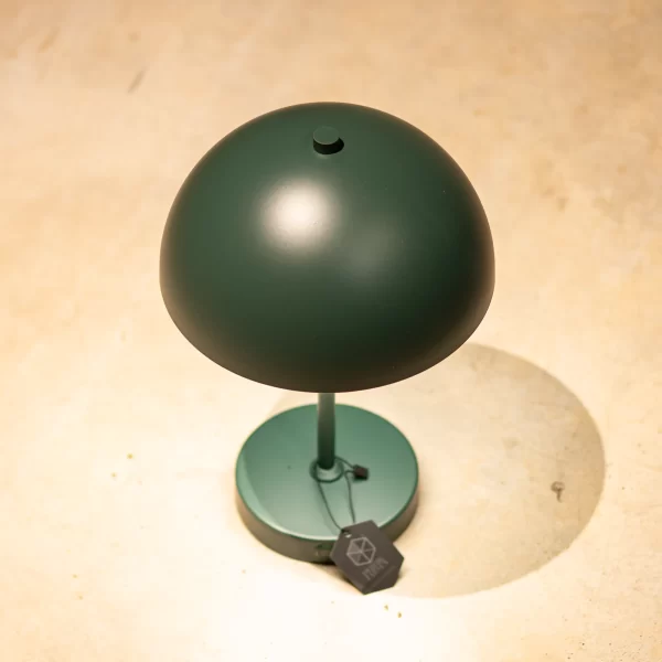 Dyberg Larsen Stockholm LED stalinė lempa tamsiai žalia vaizdas 2 Dyberg Larsen Stockholm LED stalinė lempa — matinė tamsiai žalia, vaizdas iš šono