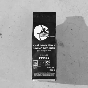 Les Torréfacteurs Normands ekologiška kava Etiopija Sidamo Moka — Bio & Fair Trade kavos pupelės, Prancūzija