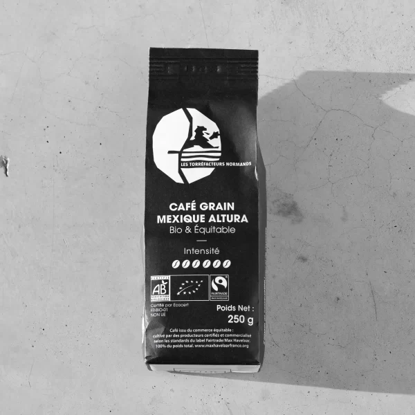 Les Torréfacteurs Normands ekologiška kava Meksika Altura — Bio & Fair Trade kavos pupelės 250g, Prancūzija