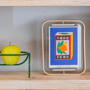 Japoniškos Degtukų Dėžutės Risografinis Atspaudas | Japanese Matchbox Risograph Print