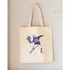 Krepšys Art Is Not An Option — natūralios spalvos medvilninis tote bag, Domenico Mazzotta, Independent Republic