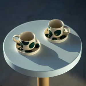 Šis išrankus espresso rinkinys iš Dots kolekcijos pagamintas Magazin Minori išskirtiniu italizuojančiu žavesiu.