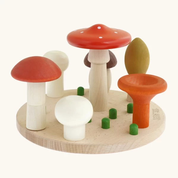 Grybų Rūšiuoklė | Mushroom Sorter Medinis grybų rinkinys atneša miško magiją į jūsų namus.