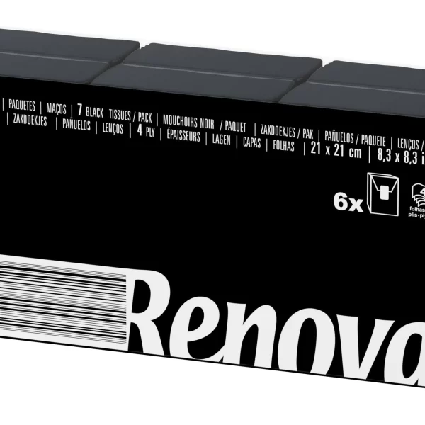 Šių Renova juodų kišeninių servetėlių subtilumas ir stilius keičia kasdienybę.
