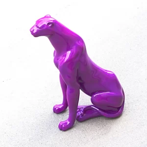 Sėdinčios Panteros Skulptūra | Sitting Panther Sculpture