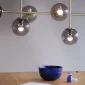 Como Ilgas Stalo Šviestuvas - Žalvaris | Como Long Table Pendant - Brass