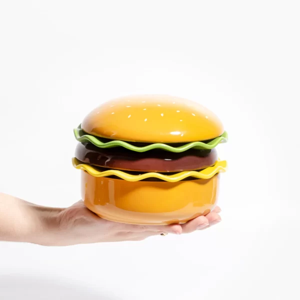 Hamburgerių Lėkščių Ir Dubens Rinkinys | Set de Plats Hamburger Praturtinkite savo valgymo patirtį su žaismingu ir patogiu Hamburgerių lėkščių ir dubens rinkiniu.