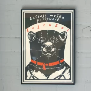 Risoprintas Baltoji meška pasipuošė | Risoprint The polar bear dressed up