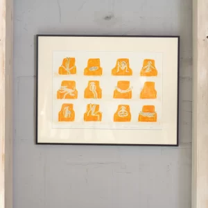 Riso print I’M WAITING, Rebeka Lukošus – menininkė ir iliustruotoja.