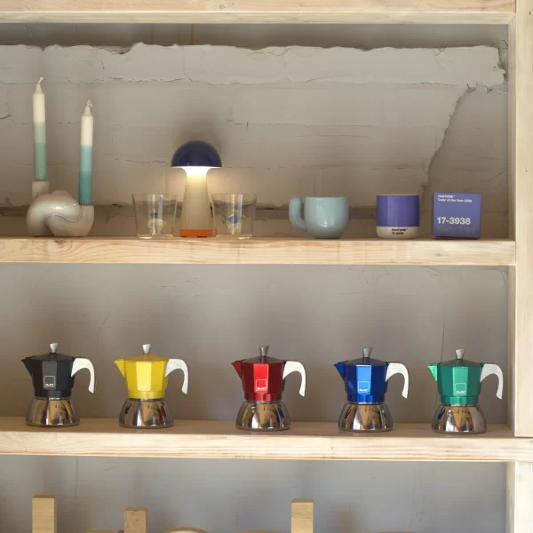 Espresso Moka Kavinukas, geltonas | Espresso Coffee Maker „Elba Express“ Moka kavinukas yra aukštos kokybės, skirtas paruošti iki 3 puodelių kavos.