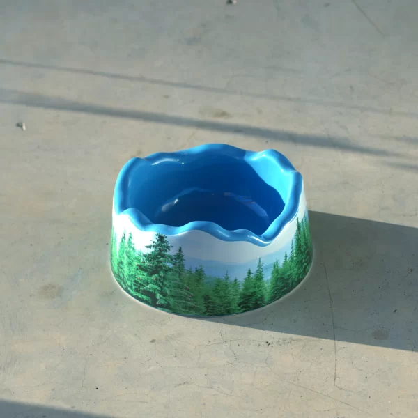 Les Alpes dubenėlis augintiniams/ keramika | Les Alpes Pet Bowl „Seletti“ ir „United Pets“ kartu sukūrė revoliucinę kolekciją, skirtą keturkojams draugams.