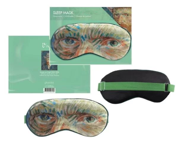 Miego Kaukė van Goghas | Sleep Mask van Gogh Ši Classic Art serijos miego kaukė su Van Gogh'o motyvu suteikia tiek meno dvelksmą, tiek ramybę jūsų nakčiai.