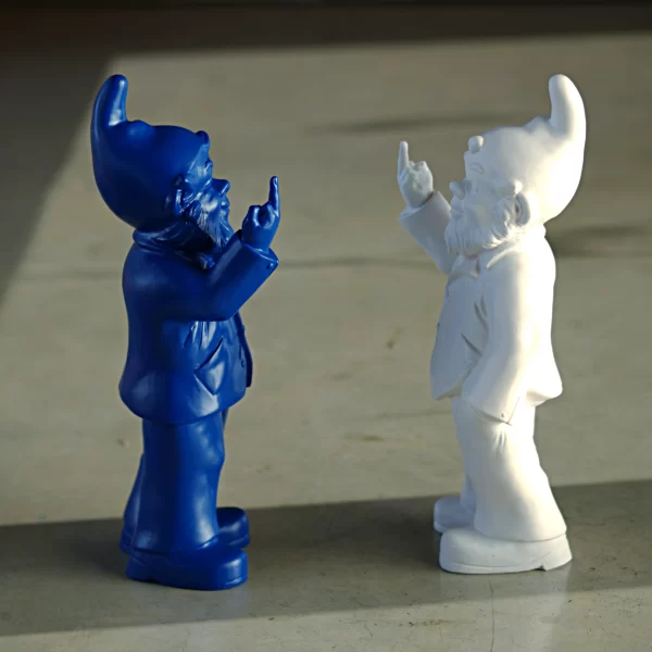 Skulptūra Nykštukas Sponti, Baltas | Sculpture Gnome Sponti Kioskas.