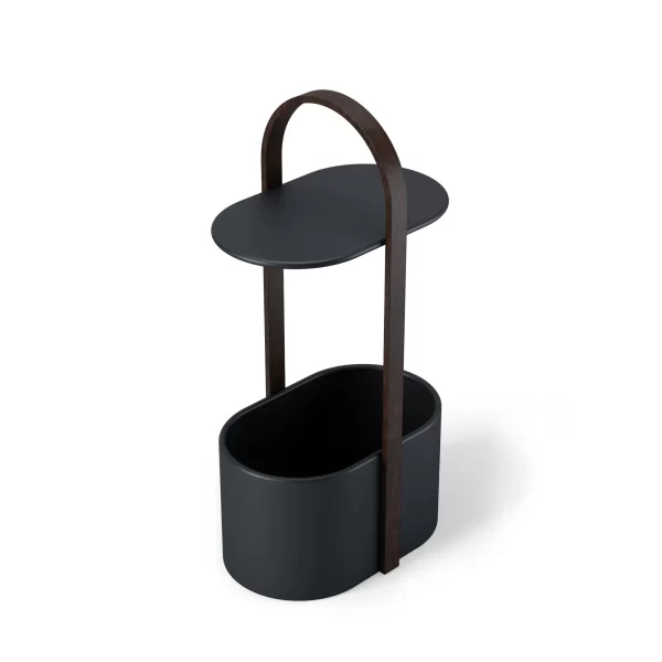 Umbra Kavos staliukas BELLWOOD - Juodas/Riešutmedis | Umbra Bellwood Storage Table - Black/Walnut Universalus kavos staliukas „Bellwood“ – tai modernus ir praktiškas sprendimas ir netvarkingiems laidams ir daiktų laikymui.