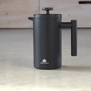 „Grønenberg“ nerūdijančio plieno prancūziškas French Press kavinukas juodos spalvos.