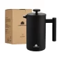 „Grønenberg“ nerūdijančio plieno prancūziškas French Press kavinukas juodos spalvos.