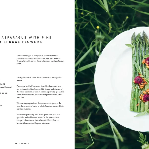 Knyga - šiaurės receptai 72 mikrosezonams | Chef's Wild Nordic - Recipes for 72 Micro-Seasons Maisto gaminimo vadovas - foto meditacija pagal šiaurietiškos gamtos ritmą, padalintas į 72 mikrosezonus.