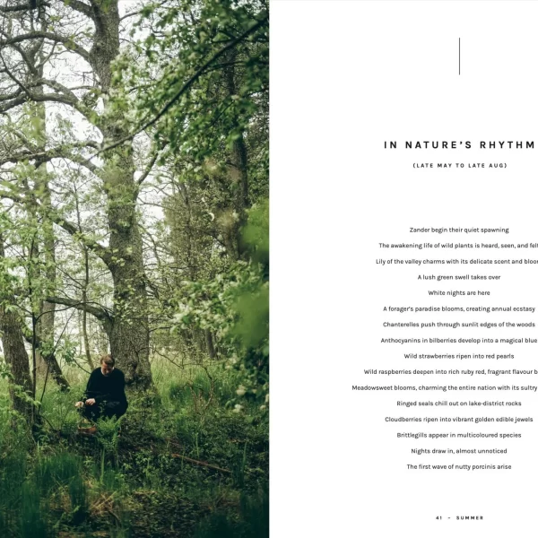 Knyga - šiaurės receptai 72 mikrosezonams | Chef's Wild Nordic - Recipes for 72 Micro-Seasons Maisto gaminimo vadovas - foto meditacija pagal šiaurietiškos gamtos ritmą, padalintas į 72 mikrosezonus.