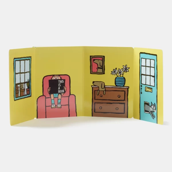 Meno knyga vaikams | This Is Not A Book / Jean Jullien Tai žaismingas, apgaulingas knygos formatas, skatinantis mažuosius skaitytojus į viską pažvelgti kitaip.