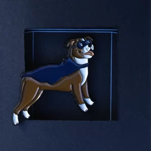 Pin Ženkliukas „Šuo” | Enamel Pin The Dog - Stafordšyras. Herojus