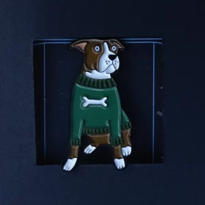 Pin Ženkliukas „Šuo” | Enamel Pin The Dog - Stafordšyras