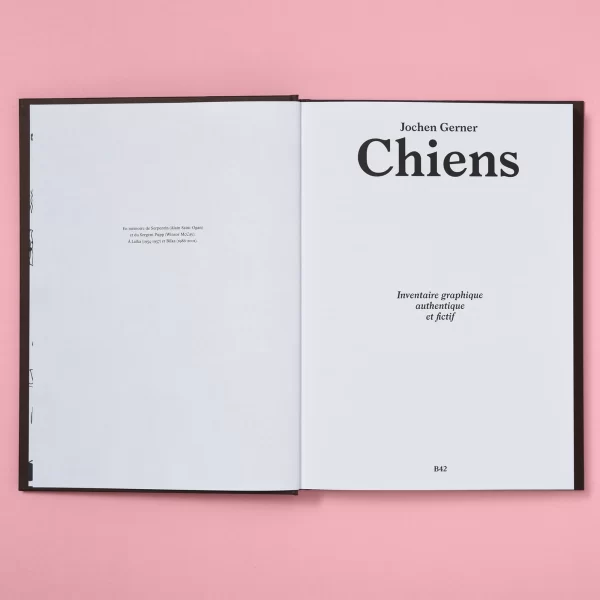 Šunys, Jochen Gerner piešinių albumas | Chiens: Inventaire graphique authentique et fictif Knyga “Chiens" („Šunys”) — 200 Jochen Gerner piešinių albumas, sukurtų tęsiant jo 2021 m.