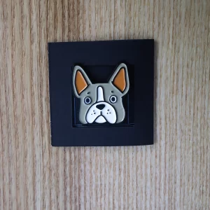 Pin Ženkliukas „Šuo” | Enamel Pin The Dog - Prancūzų buldogas
