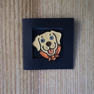 Pin Ženkliukas „Šuo” | Enamel Pin The Dog - Labradoras