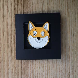 Pin Ženkliukas „Šuo” | Enamel Pin The Dog - Šiba inu